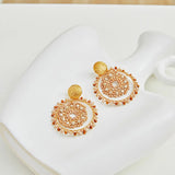 Eliza - Circle Drop Earrings