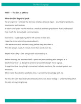 The Skin’s Language